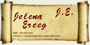 Jelena Erceg vizit kartica